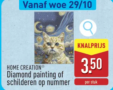 Aanbieding: Diamond painting of schilderen op nummer