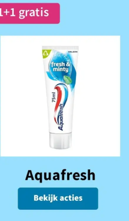 Aanbieding: Aquafresh fresh & minty