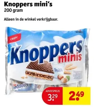 Aanbieding: Knoppers mini's