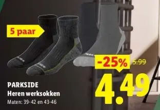 Aanbieding: Heren werksokken