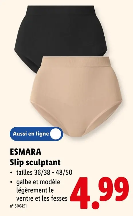Offre: Slip sculptant