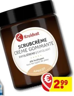 Promotie: Scrubcrème crème