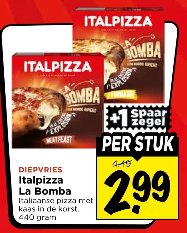Aanbieding: Italpizza La Bomba