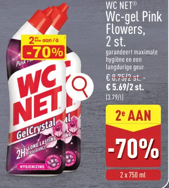 Promotie: Wc-gel Pink Flowers
