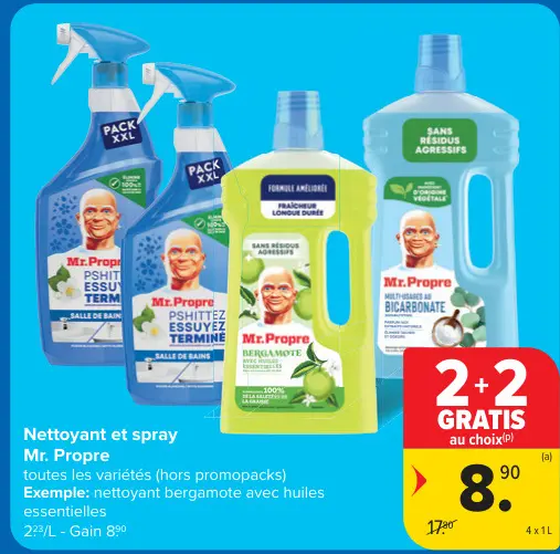 Offre: Nettoyant et spray