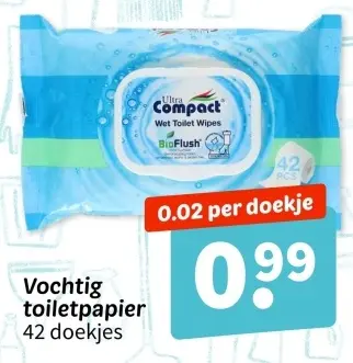 Promotie: Vochtig toiletpapier