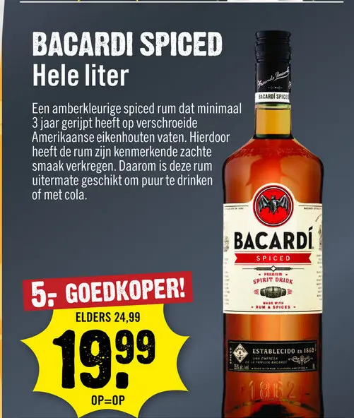 Aanbieding: Bacardi spiced