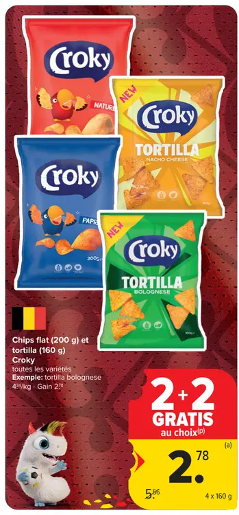 Offre: Chips flat et tortilla