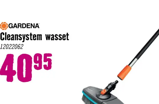 Aanbieding: GARDENA Cleansystem wasset met steel borstel zacht