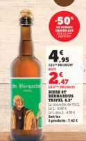 Aanbieding: Biere ST BERNARDUS tripel 6.5