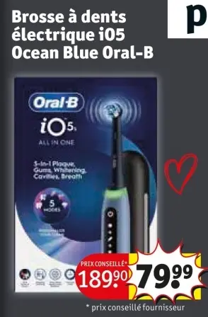 Offre: Brosse à dents électrique i05 Ocean Blue