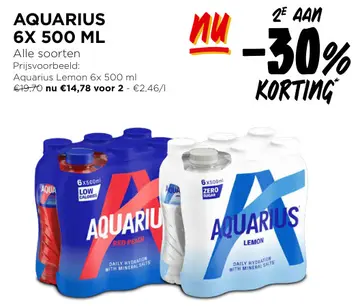 Aanbieding: Aquarius 6 x 500 ML