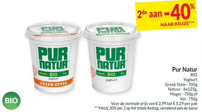 Promotie: Yoghurt