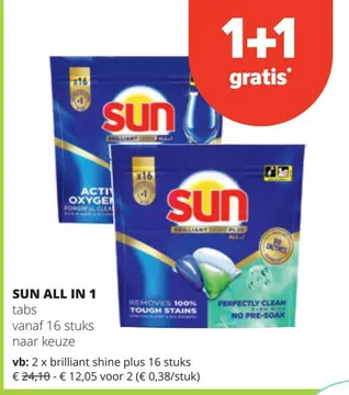 Aanbieding: SUN ALL IN 1 tabs