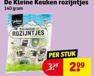 Aanbieding: rozijntjes