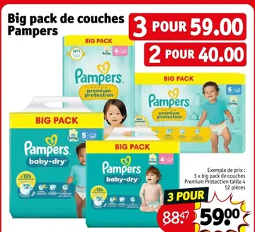 Offre: Big pack de couches Pampers