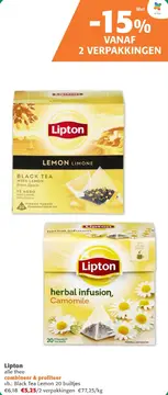 Aanbieding: Lipton alle thee combineer & profiteer