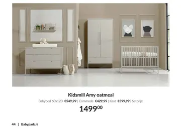 Aanbieding: Kidsmill Amy Babykamer Oatmeal