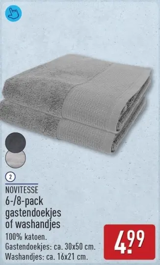 Aanbieding: gastendoekjes of washandjes