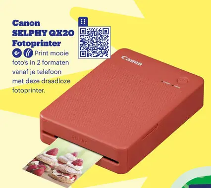 Aanbieding: SELPHY QX20 Fotoprinter
