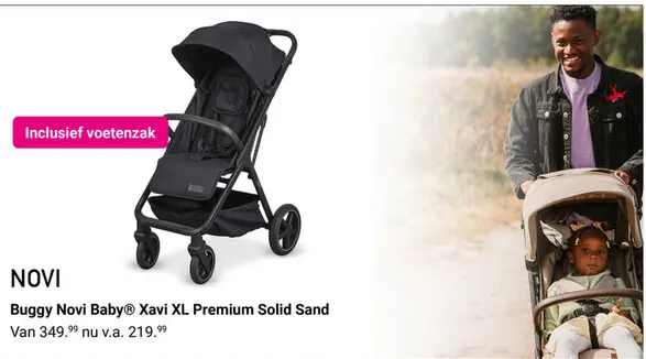 Aanbieding: Buggy Novi Baby® Xavi XL Premium Solid Sand
