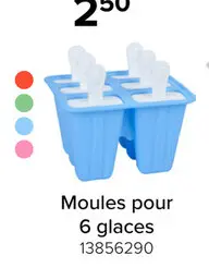 Offre: Moules pour 6 glaces