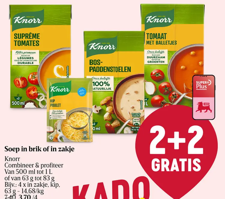 Aanbieding: Soep in brik of in zakje