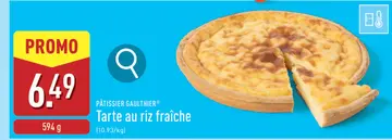 Offre: Tarte au riz fraîche