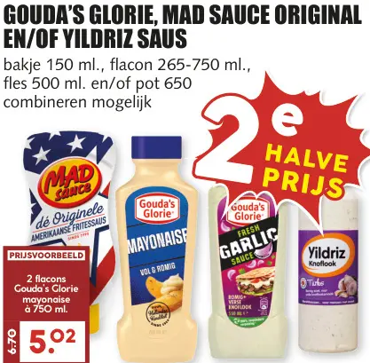 Aanbieding: Mad sauce original en/of saus