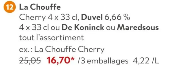 Offre: La Chouffe