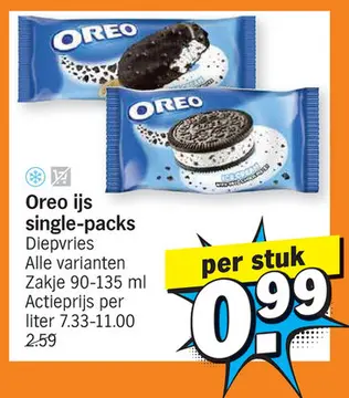 Aanbieding: Oreo ijs single-packs