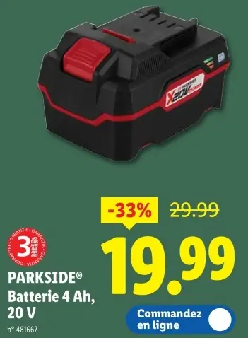 Offre: Batterie 4 Ah