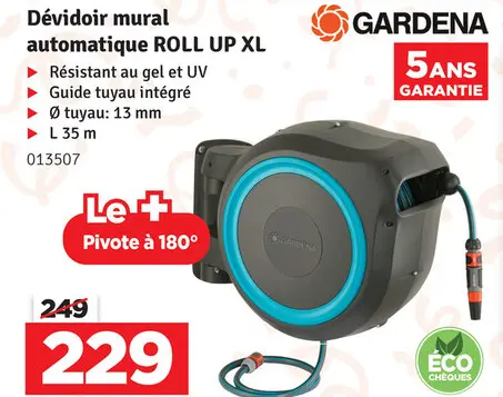 Offre: Dévidoir mural automatique ROLL UP XL
