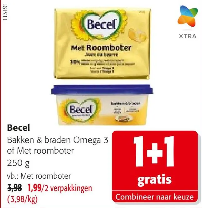 Promotie: Becel Bakken & braden Omega 3 of Met roomboter