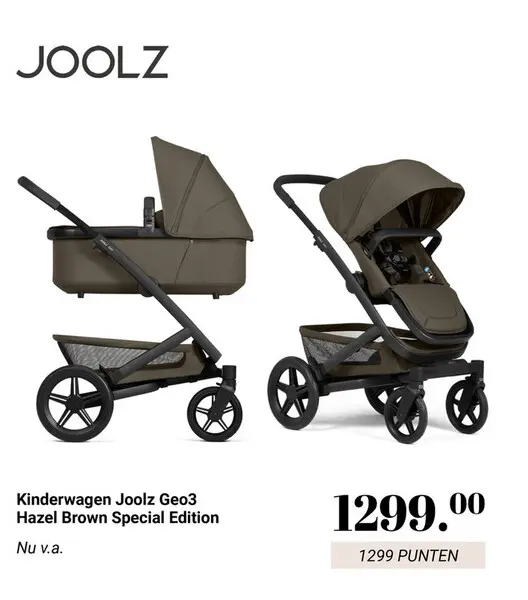 Aanbieding: Kinderwagen Joolz Geo3 Hazel Brown Special Ed