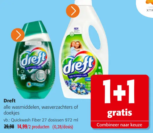 Promotie: Wasmiddelen, wasverzachters of doekjes