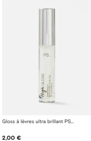 Offre: Gloss à lèvres ultra brillant