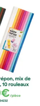 Offre: Papier crépon, mix de couleurs