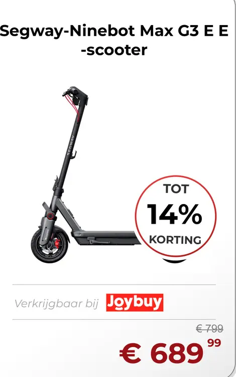 Aanbieding: Segway-Ninebot Max G3 EE -scooter