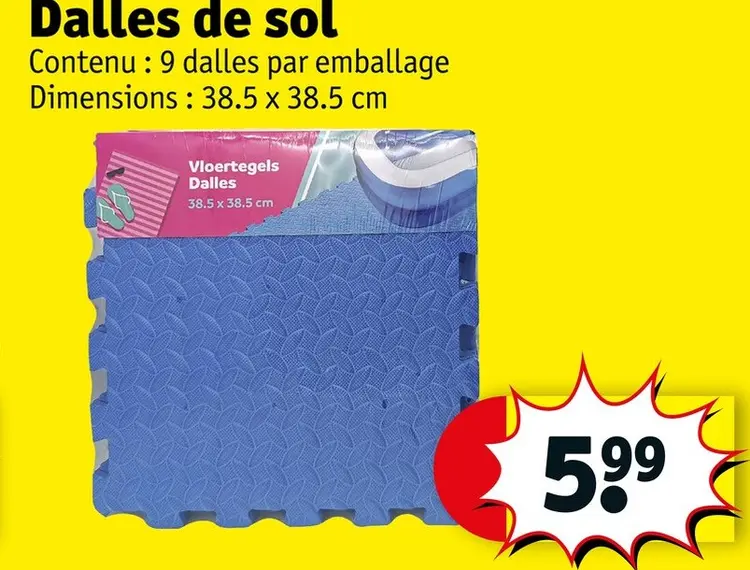 Offre: Dalles de sol