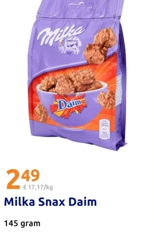 Aanbieding: Milka Snax Daim