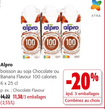 Offre: Alpro boisson au soja Chocolate ou Banana Flavour