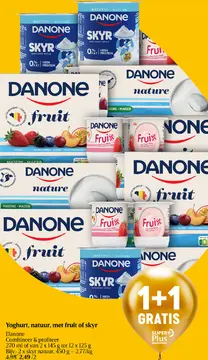Aanbieding: Yoghurt, natuur, met fruit of skyr