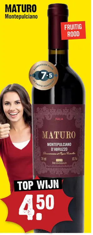 Aanbieding: Maturo d'Abruzzo Montepulciano 75 cl