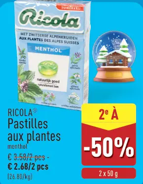 Offre: Pastilles aux plantes
