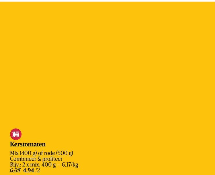 Promotie: Kerstomaten | Rood