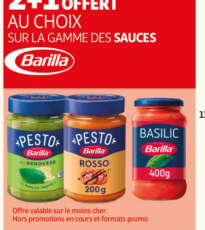 Aanbieding: Pesto Genovese, Pesto Rosso, Basilic