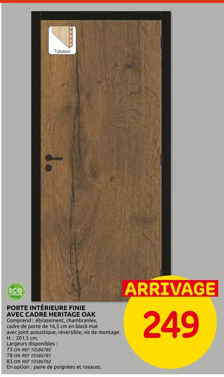 Offre: Porte à peindre réversible