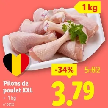Offre: Pilons de poulet XXL
