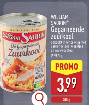 Promotie: Gegarneerde zuurkool